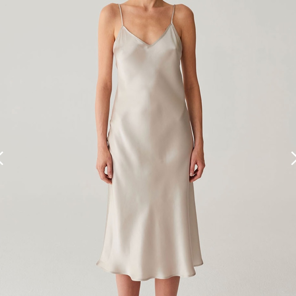 Moye silk slip dress